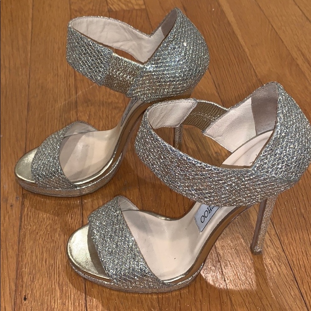 Jimmy Choo Alana Lame Heels 36.5
